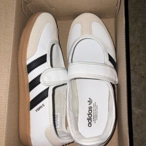 Adidas Samba White and Black Sneakers